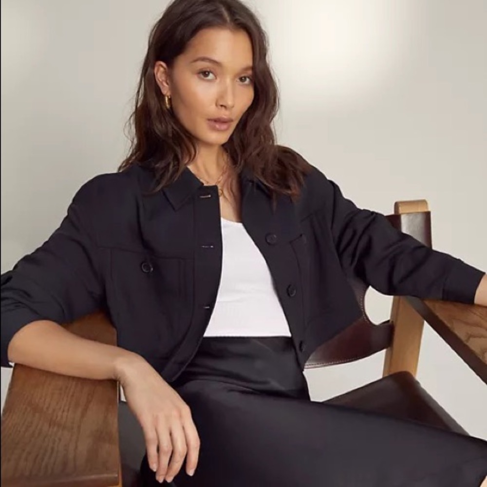 Wilfred Little Cropped Jacket XXS in Dive Blue